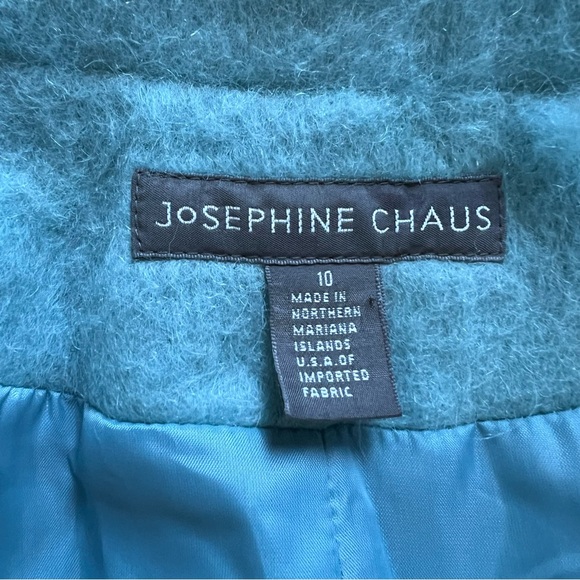 Josephine Chaus Mohair Wool Blend Blue Blazer Jacket Vintage Soft Womens size 10 - Picture 3 of 7